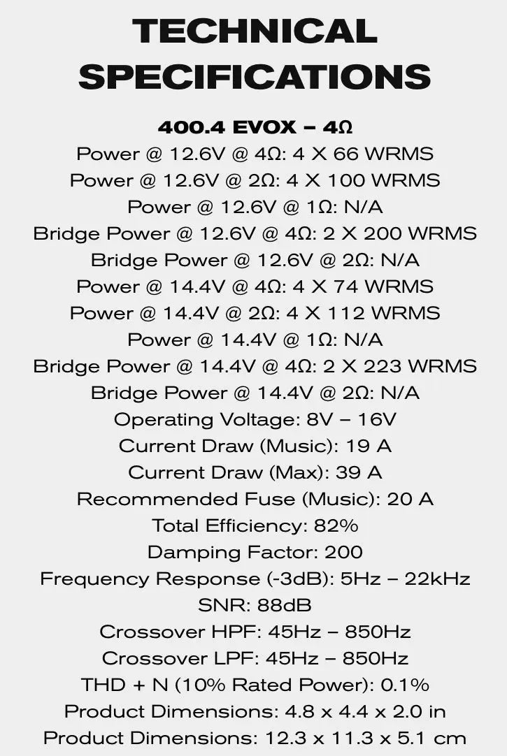 SounDigital 400.4 EVO X BikeLifeAudio