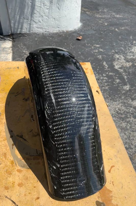 Factory Style Rear Fender carbon fiber 09+