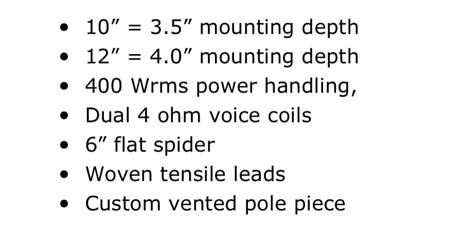 10” shallow sub MMATS AS10