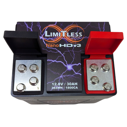 Nano HDv3 30AH Lithium Battery Built Not Bought Custom Designs