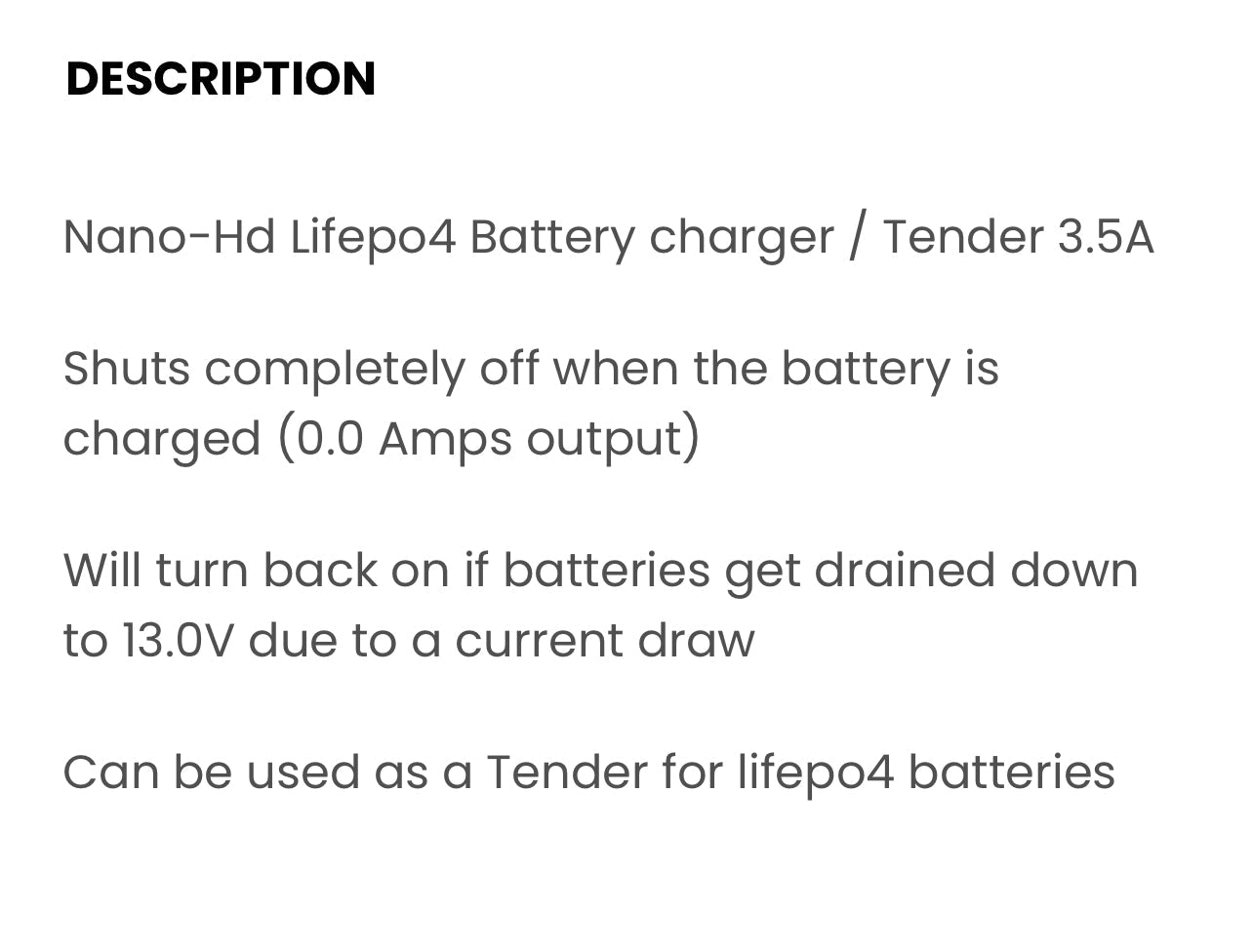 Lithium Battery Charger-Tender Lifepo4 Built Not Bought Custom Designs