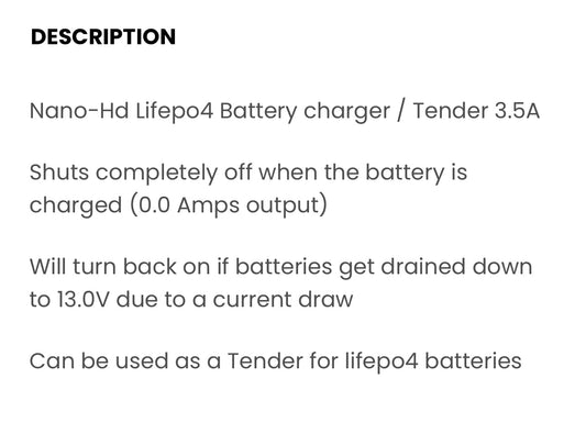 Lithium Battery Charger-Tender Lifepo4 Built Not Bought Custom Designs