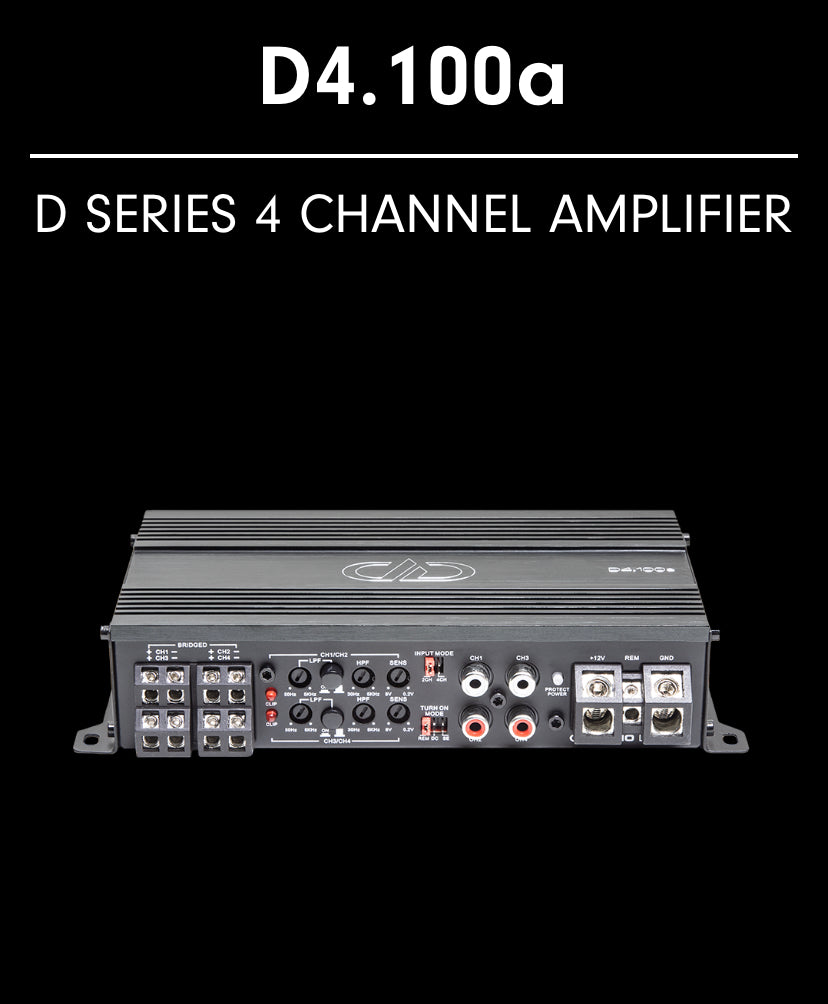 DD Audio D4.100a 4ch Amplifier BikeLifeAudio