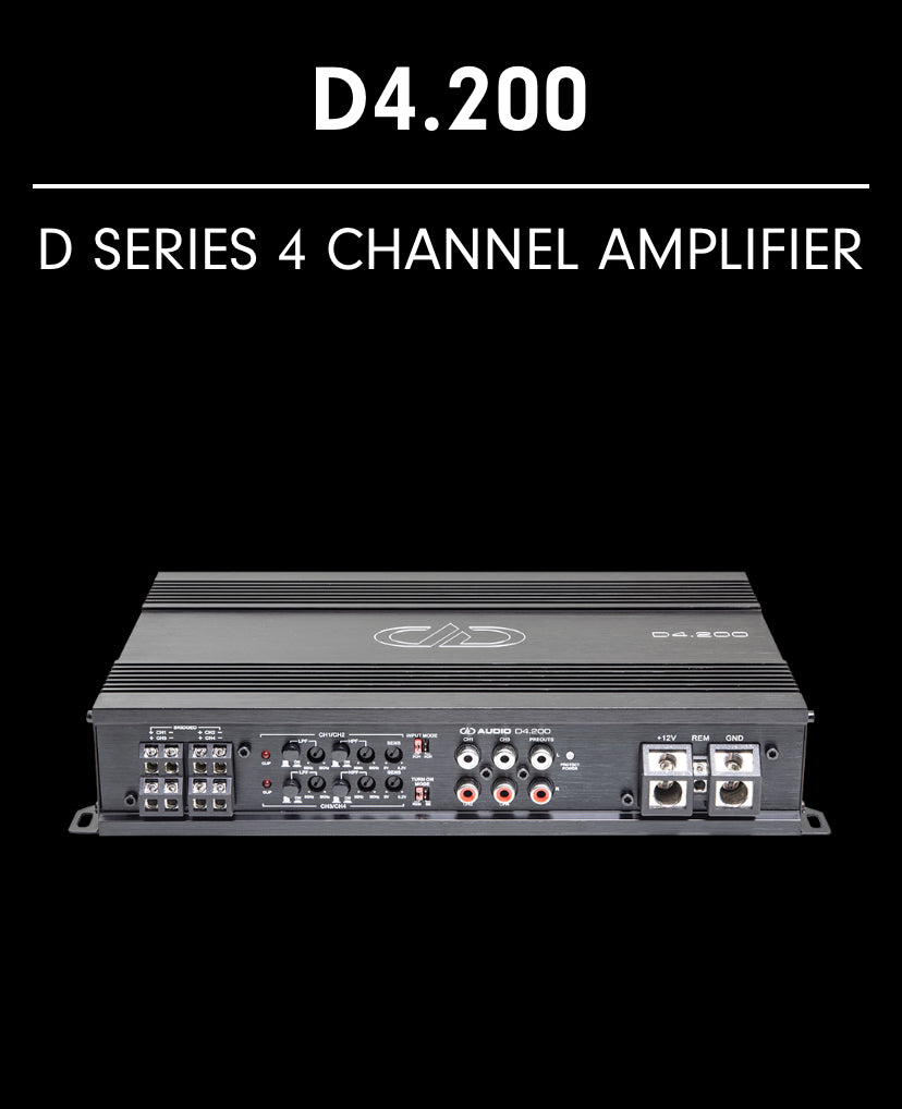 DD Audio D4.200 4ch Amp BikeLifeAudio