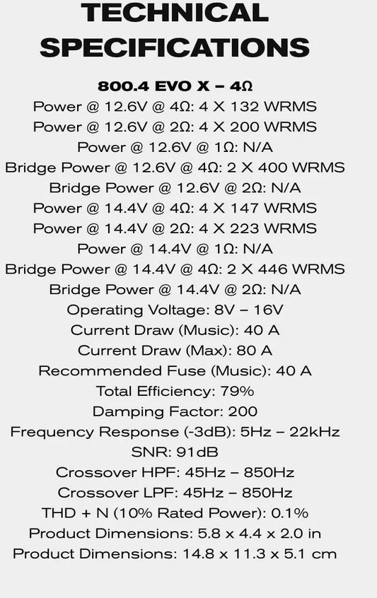 SounDigital 800.4 EVO X BikeLifeAudio